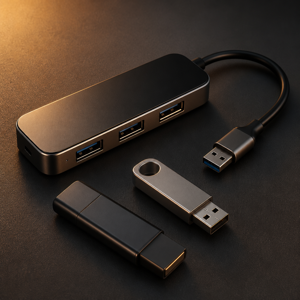 USB drives and hub